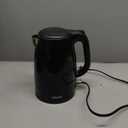 KRUPS: 1.5L Electric Kettle, Cool Touch Stainless Steel Interior, 1500 Watt, Fast Boiling, one cup in 80 seconds, Double Wall, Fast Boiling, Auto Off, Keep Warm, Cordless Black (1.6 Quarts)