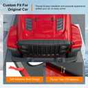 powoq Hood Protector Compatible with 2020-2026 Jeep Gladiator JT Shield 2018-2026 Wrangler JL Polyether Hood Deflector Replacement for 2020-2026 Jeep Gladiator JT Accessories