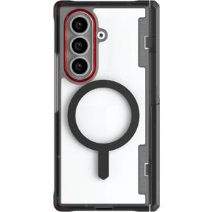 Ghostek Covert Clear Galaxy Z Fold7 Case with Built-in Kickstand, MagSafe and Full Hinge Protection Designed for 2025 Samsung Galaxy Fold 7 (8") (Smoke)