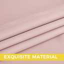 NICETOWN Blush Pink Blackout Curtains 63 Inches Long 2 Panels for Girls Room, Bedroom, Nursery Thermal Insulated Blackout Drapes Solid Grommet Noise Reducing Window Curtains, W40