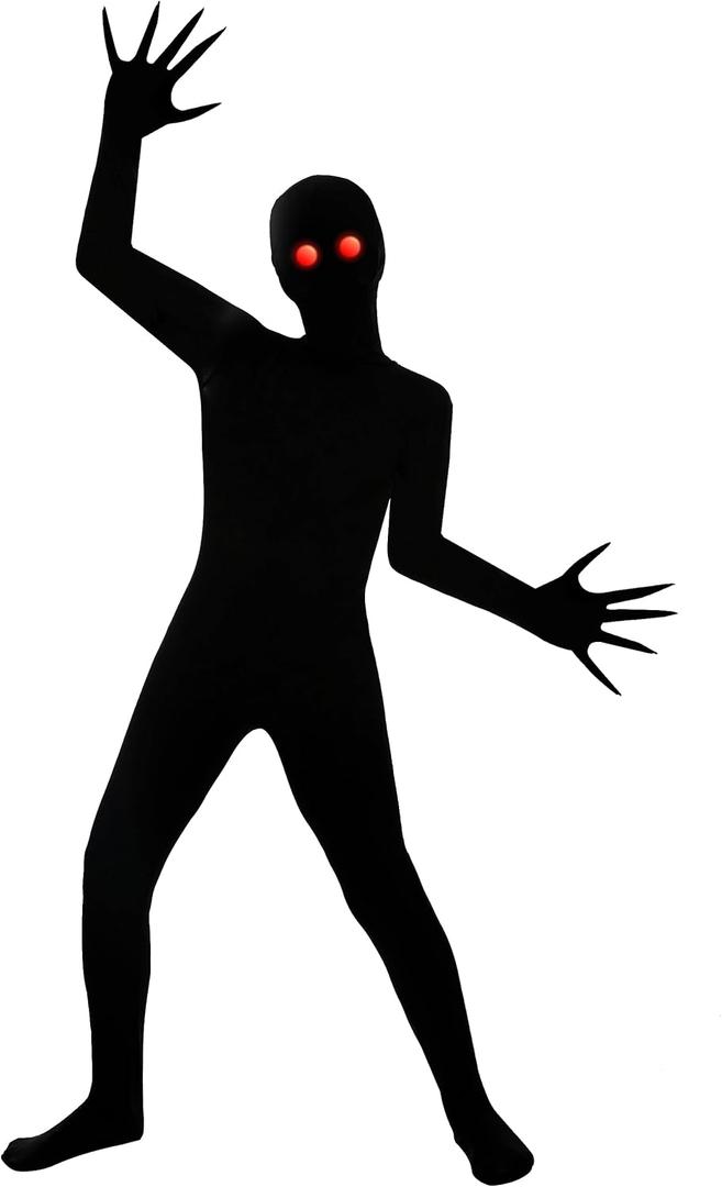 Spooktacular Creations Halloween Boy Fade Eye Shadow Costume for Halloween, Shadow Costume for Kids (Medium (8-10yr))