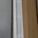 Cordless Faux Wood Blinds 28" W x 36" H, 2 Inch Slat Horizontal Windows Blinds with Crown Valance, Room Darkening Blinds, White Blinds for Home Interiors.