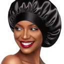 Silk Bonnet for Women Hair Bonnet for Sleeping Satin Sleep Cap for Black Women Curly Hair Braids