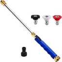 Jet Nozzle High Pressure Hose Nozzle for Garden(Blue)