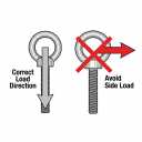 QWORK Stainless Shoulder Eye Bolts 3/8"x6", 20 Pcs Threaded Eyebolts, Fixing Kit for Wood, Metal & Outdoor Projects