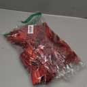 Sumind 36 Pieces Red Christmas Tree Glitter Bows, 5 x 4 Inch Tie Ribbon Twist Tie Bows for Treat Bags Gift Wrapping Basket Wedding Birthday Valentine Christmas Tree Wreath Garland Decoration