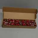 Valentines Day Decorations Valentine's Day Gifts 24 Pack Red Heart Shaped Berry Picks with Pink Berries for Valentine Wedding Candlelight Dinner Anniversary Decorations (Red)