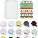 forever young Cozy Diamond Art Tray with Lid Bi-Tonal Christmas Diamond Painting Accessories & Storage Tool for 5D Diamond Art Beads, Cozy Winter Knit Christmas
