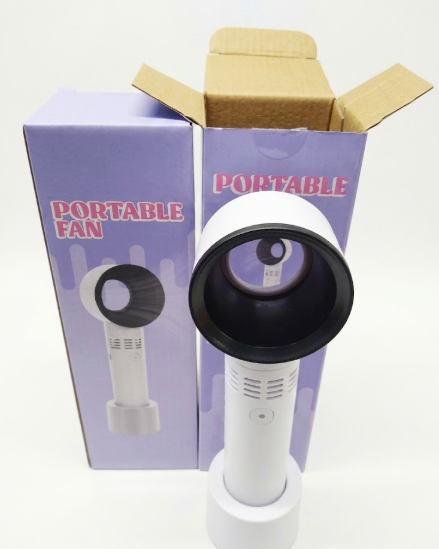 Black and White Portable Mini Fan 2 Pack