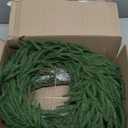 26 Inches Pine Wreath for Front Door - Artificial Christmas Wreaths Faux Green Needles Arrangement with Vine Base for Wall Windows Outdoor Home Decoration