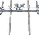 Jiayouy Cowbell Holder Percussion Mount-All Percussion Bracket with Straight Rod Z Shape Mount Arm, 4 Position Mounted Cowbell Mounting Bracket for Jam Blocks Tambourine Percussion Rack Stand