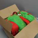 Hollowfly Christmas Green Plush Hat with Arm Outdoor Car Decor for Automobiles Cute Funny Green Christmas Car Decoration Suitable for Most Car Outdoors Accessories