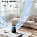 Gaiatop Desk Fan, 5-Inch Portable Electric Table Desktop Air Circulator Fans, Small but Powerful with 3 Speed 360 Adjustable Tilt for Cooling Home Dorm Office Bedroom Bathroom Kitchen, Black
