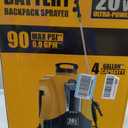 4-Gallon Battery Powered Backpack Sprayer, Compatible with DeWalt 20V MAX, 0-90 PSI Adjustable, 100+ Gal Per Charge, Cordless Garden Sprayer for Lawn Care, Tool Only (Battery Not Included)