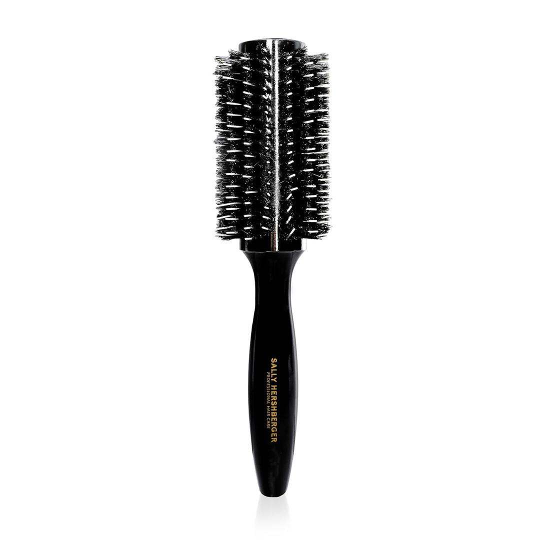 SALLY HERSHBERGER Large Round Brush for Men & Women - Premium, Salon-Tested, Volumizing & Smoothing Barrel Hair Brush - For Styling and Blow Drying Thick Through Fine Hair - Boar Bristle Design - 1 pc