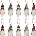 Christmas Gnomes Ornaments, 10 Pieces Handmade Swedish Plush Elf Doll Tree Hanging Gnome Christmas Decorations for Holiday Decor