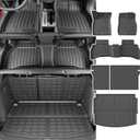 powoq AWD Floor Mat Compatible with 2021-2025 Chevy Trailblazer Trunk Mat Cargo Mat TPE Backrest Liner Replacement for 21-25 Chevy Trailblazer AWD Accessories (AWD Floor Mat+Trunk Mat+Backrest Mat)