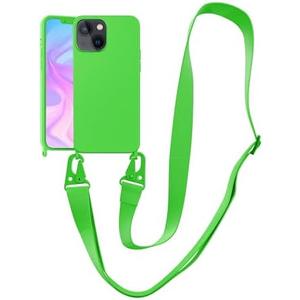 Pack of 2 VooDirop Compatible with iPhone 12 Pro Max Case with Strap, Crossbody iPhone Case with Lanyard Adjustable Shockproof Drop Protection Silicone Phone Cover for iPhone 12 Pro Max 6.7'' Neon Green,