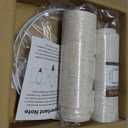 Set of 2 Drum Lampshades for Table, Floor & Bedside Lamps - 13 * 13 * 10 inch, Medium Beige Gray Shades - Natural Fabric Spider Fitter - Modern & Rustic Interiors - By GO&SO Assembly Required