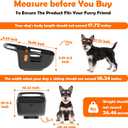 Dog Bike Basket for 26 lbs, Pet Bike Carrier with Integrated Sturdy Seat, Waterproof Scratch-Resistant Nylon Cushion, Adjustable Straps & Rustproof Metal Frame for Small/Medium Dogs, Black