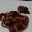 Copper Red Fake Clip in Hair Extensions For Women 18" Long Wavy Synthetic Invisible 5PCS Soft And Easy Installation Thick Curly Ins Hairpieces For Weddings Party Daily Use 6 Oz Auburn
