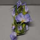 IPOPU Artificial Flowers,5PCS Blue Iris Flowers Artificial 31.1" Spring Flowers Fake Silk Flowers with Stems for Wedding Office Home Decor Indoor Decor (Blue)