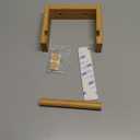 PYINRUOLI Bamboo Wall Mounted Toilet Paper Holder, Wooden Toilet Paper Holder, Adhesive Bathroom Tissue Holder, Wood Toilet Paper Roll Holder Tissue Holder for Bathroom (Natural)