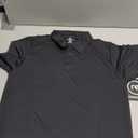 Real Essentials: Men's Short Sleeve Golf Polo Casual Workout Sports Cool Moisture Wicking Collared Shirt ,Medium