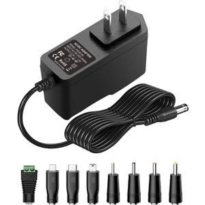 5V 1A Power Supply Adapter 5W AC/DC Charger AC 100V-240V to DC 5 Volt 1Amp 0.5A Replacement Power Cord USB Type C for Security Camera Baby Monitor Graco Swing Scanner TV Box Raspberry Pi USB Hub