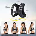 PACEARTH Weighted Vest, 10lb Weight Vest with Reflective Stripe, Body Weight Vests for Women, Men, Weight Loss Workout, Strength Training, Running, Walking, Jogging