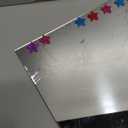 Unbreakable Mirror Tiles, 4PCS 10x10 Peel And Stick on Mirror for Wall Mirrors Decorative, Toddlers for Kids Bedroom, Plastic Gym Frameless Door Small Adhesive Mirrors for Classroom Decor Stickers