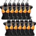 Dress Form Female Mannequin Torso Hollow Back Hanging Mannequin Body Manikin with Hook Half Body Shirt Clothing Display Plastic(12 Pcs,22.8 x 15.7 Inch)