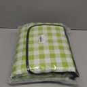 78.7''x78.7'' Extra Large Picnic Beach Blankets, 3 Layers Plaid Waterproof Thickened Foldable Camping Blanket, All-in-one Portable Mat, Suitable for Park, Camping, Outdoor Indoor, Green