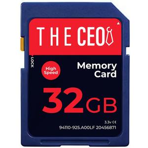 THE CEO TF Memory Card Ultra SDHC UHS-I 90MB/s - High-Speed & Reliable Camera Card - Class 10 for Fast Read/Write Ideal for Full HD Video & Photography Get a Durable 32GB SD Card for Long-Term Storage (Blue)