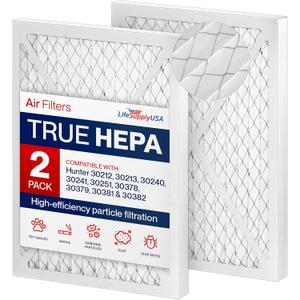 30212 True HEPA Filter Replacement Compatible with Hunter 30213, 30240, 30241, 30251, 30378, 30379, 30381 & 30382 Air Purifiers by LifeSupplyUSA