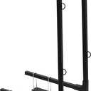 TonGass Upgraded Foldable RV Tote Tank Carrier Compatible with 15, 21, 28, and 36 Gallons Rhino Tote Tank, Universal Fit Mounts on 4" or 4.5" Square RV Bumpers - Includes Complete Hardware and Straps