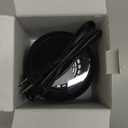 Ultrasonic Retainer Cleaner, 48kHz Denture Cleaner Machine with Dual Mode Digital Timer for Braces, Night Guard, Mouthguard, Toothbrush, Jewelry, 7.8OZ Dental Cleaning Pod (Black)