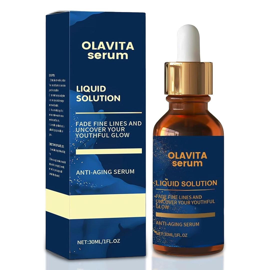 Facial Serum, Liquid Solution Anti Aging Serum, Vitamin C & E Serum, Boosts Skin Collagen Production, Diminishes Fine Lines & Wrinkles for a Youthful Glow Exp 9/23/28