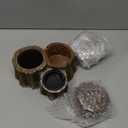 Reptile Water Fountain with Food Dish Terrarium Drinking Fountain for Bearded Dragon, Gecko, Chameleon, Lizard, Tree Frog & Turtle Keeps Water Clear, Easy to Use Water Dispenser