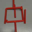 Finger Flick Football Game, Black/Red 2 Pcs