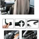Tuklye Chrome Headrest Car Hanger –Metal Car Coat Hanger Auto Seat Headrest-Travel Vehicle Jacket Suit Coat Hanger with Headrest Restraint Rods