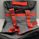 RAINSMORE Padded Car Seat Travel Bag for Airplane Heavy Duty Car Seat Backpack for Air Travel Baby Carseat Cover Bags for Airport Large Car Seats Carrier Fits Car Seats & Booster Seats,Gray (Grey&Black)