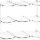 Stackable Water Bottle Storage Rack, Holds Large Diameter Insulated Cups for Kitchen Cabinet Storage(3 Tier - Hold 9)