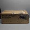 Cloud Lounge Cat Scratching Pad, Reversible Scratch Board with Natural Curves for Freestyle Scratching & Ergonomic Support, Extra Wide Cat Bed for Large Cats, Premium Cardboard & Cozy Fabric (Beige)