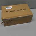 50 Pack C7 C9 Christmas Lights Spring Clips,  Quick Spring Clips for E12 E17 Socket, C6 Mini Lights Outdoor Roofline Gutter Fence Hanging Hooks Weatherproof Light Holders for Christmas Decor