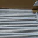 Pet Gate - 4-Panel Indoor Foldable Dog Fence for Stairs, Hallways or Doorways - 72x24-Inch Retractable Wood Freestanding Dog Gates by PETMAKER (White)