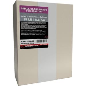 19 lb of Craft Glass Beads Microspheres 0.6 mm to 0.9 mm for Weighted Blankets, Stuffies, Reborn Dolls, Sensory Crafts