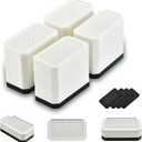 Rectangle Bed Risers Furniture Risers Heavy-Duty Rectangular Adjustable Block Lift to 3 inches and 4.3 inches Desk, Sofa, Chair Legs, Support up to 4000 pounds WH-3