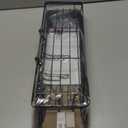 Upgraded Extended Length Shower Organizer with Hooks, Rustproof Shampoo Soap Holder, Large Hanging Bathroom Caddy (Black)