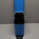 Cesun Small Bathroom Trash Can with Lid Soft Close, Step Pedal, 6 Liter / 1.6 Gallon Stainless Steel Garbage Can with Removable Inner Bucket, Anti-Fingerprint Finish (Blue)